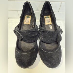 Dr. Scholl's Black Suede Mary Jane Comfort Pumps - Size 7 or 6 1/2